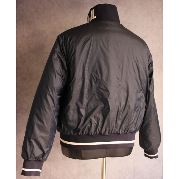 J. Linderderg Women's Reversible Puffer Jacket Size Large Navy Blue - Picture 12 of 12